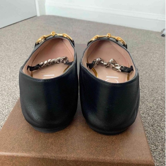 Gucci women's leather ballet flat with
Horsebit - Picture 4 of 7